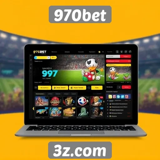 Análise da interface do usuário do site 970bet